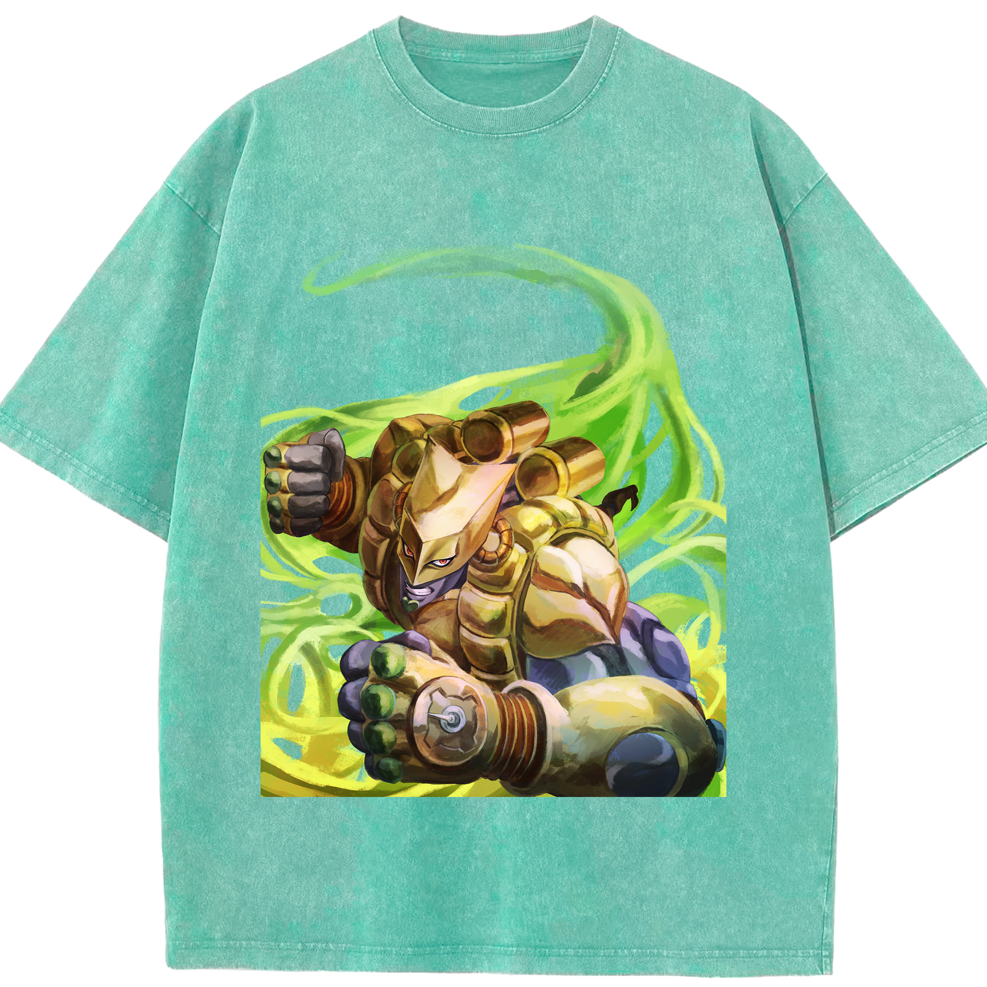 （画像用） ジョジョの奇妙な冒険 ディオ?ブランドー JoJo's Bizarre Adventure Dio Brando 綿100% ヴィンテージ風 半袖Tシャツ（フロントプリント）